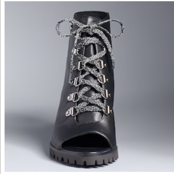 Vera Wang peep toe ankle booties - Picture 4 of 6